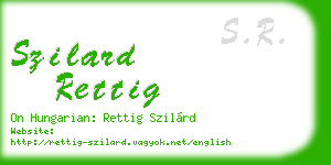 szilard rettig business card